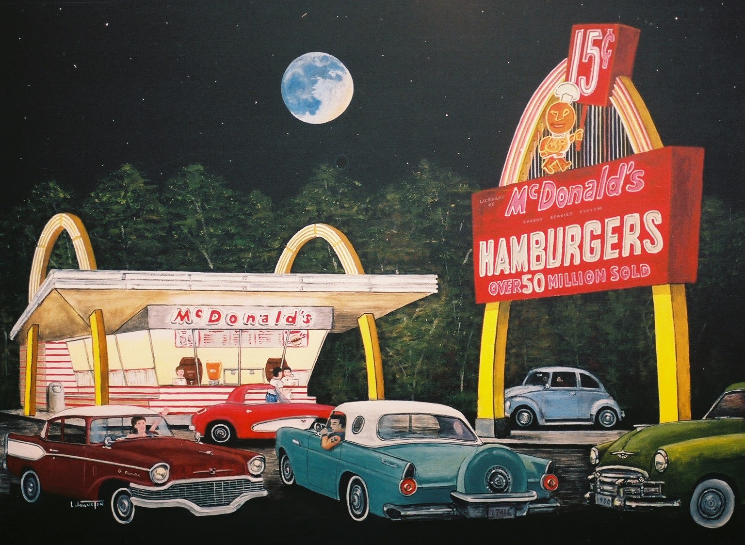 History of a Painting, McDonald's, Mishawaka, Indiana